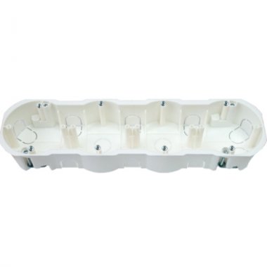 Фотография товара 'Bylectrica Коробка для 4-х местной рамочно-узловой сборки гипсокартон с винтами (287х76х45,5 мм), К-224 исп.1'