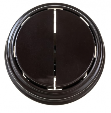 Фотография товара 'Bylectrica Выключатель 2-клавишный (10А) ОУ, серия РЕТРО, А510-2202 шоколад'