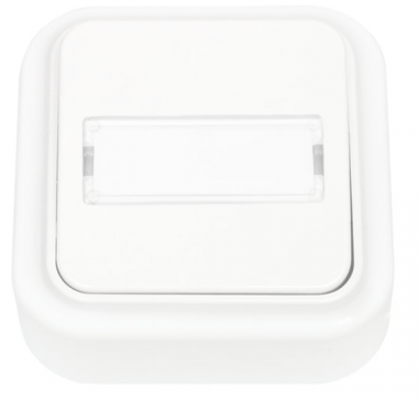 Фотография товара 'Bylectrica Выключатель 1-клавишный ОУ с биркой, серия ПРАЛЕСКА, А110-746'