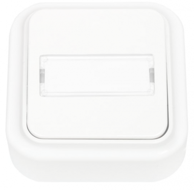 Фотография товара 'Bylectrica Выключатель 1-клавишный ОУ с биркой с самовозвратом, серия ПРАЛЕСКА, А110-742'