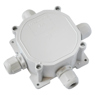 Фотография товара 'Bylectrica Коробка монтажная с клеммными колодками при открытой разводке (4 ввода) IP67, КМ-230'