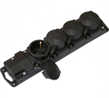 Фотография товара 'Bylectrica Штепсельная переносная розетка 4-местная IP44, Р16-467'