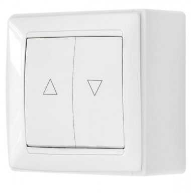 Фотография товара 'Bylectrica Выключатель ОУ с электрической блокировкой для управления системами роллет и жалюзи, А410-891'