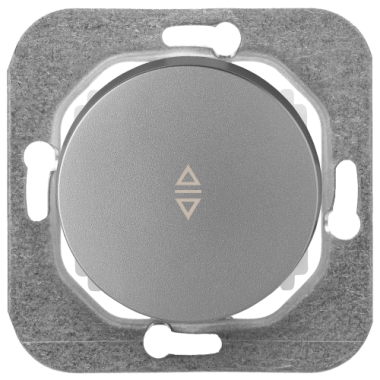 Фотография товара 'Bylectrica Механизм выключателя 1-клавишный перекрестный, СУ, серия ПРОВАНС, С6/2 10-3362 серебро'