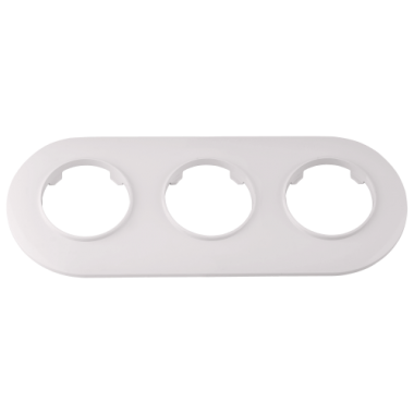 Фотография товара 'Bylectrica Рамка 3-х местная, круг, серия ПРОВАНС круг, ЮЛИГ.735212.501 перламутр'