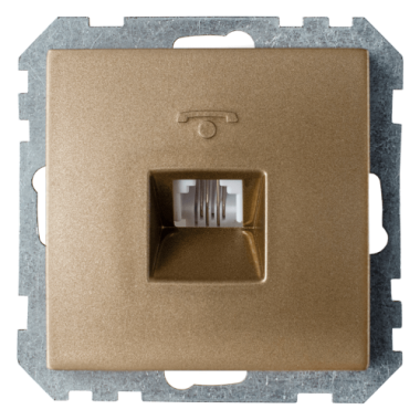 Фотография товара 'Bylectrica Механизм розетки телефонной, серия СТИЛЬ, ТР4-037 бронза'