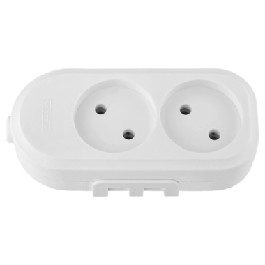 Фотография товара 'Bylectrica Розетка переносная 2-местная с суппортом, Р16-9141'