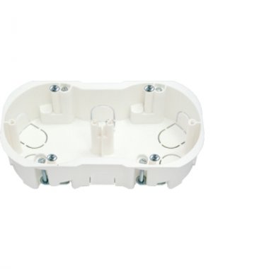 Фотография товара 'Bylectrica Коробка для 2-х местной рамочно-узловой сборки гипсокартон с винтами (155х76х45,5 мм), К-219 исп.1'