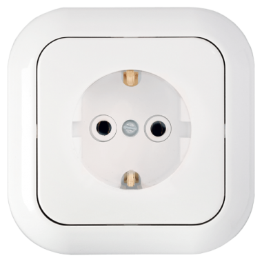 Фотография товара 'Bylectrica Розетка 1-местная СУ с заземляющим контактом, серия ГАРМОНИЯ, РС16-227'