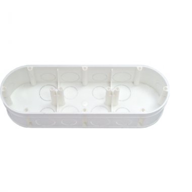 Фотография товара 'Bylectrica Коробка для 3-х местной рамочно-узловой сборки (для бетона и кирпича, 212х70х42 мм), К-214'