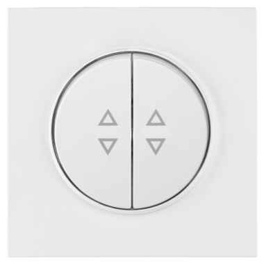 Фотография товара 'Bylectrica Выключатель 2-клавишный проходной, СУ, серия ПРОВАНС квадрат, С(6+6) 10-2363'