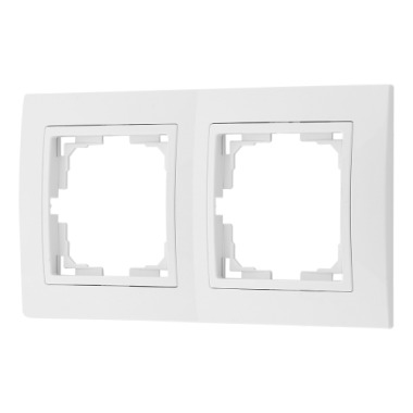 Фотография товара 'Bylectrica Рамка 2-х местная (с несъемной декор. рамкой), серия УЮТ, ЮЛИГ.735212.280-40'