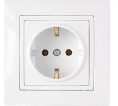 Фотография товара 'Bylectrica Розетка 1-местная СУ с заземляющим контактом, серия УЮТ, РС16-339'