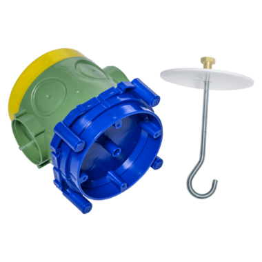 Фотография товара 'Bylectrica Коробка установочная с монтажным основанием, с крюком, для заливки в бетон 82х82,5х89,5 мм, КП-412'