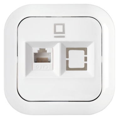 Фотография товара 'Bylectrica Розетка компьютерная, серия ГАРМОНИЯ, РК18-018'