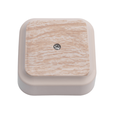 Фотография товара 'Bylectrica Коробка-монтажная для разводки проводов с клеммными колодками (50*50*25 мм), КМ-275 сосна беленая'