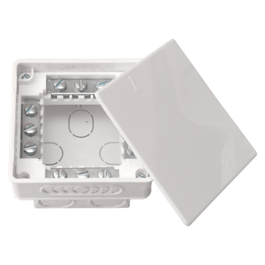 Фотография товара 'Bylectrica Коробка монтажная СУ с клеммными колодками для алюминиевой проводки IP 21 (для бетона и кирпича, 95х95х53 мм), КМ-212'