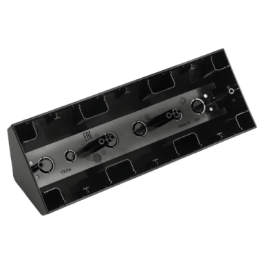 Фотография товара 'Bylectrica Коробка угловая 3-местная для установки выключателя и розетки, серия УЮТ,  КУ-453 черный'