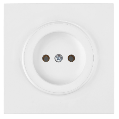 Фотография товара 'Bylectrica Розетка 1-местная СУ без заземляющего контакта, серия ПРОВАНС квадрат, РС16-0301'