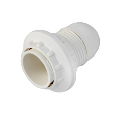 Фотография товара 'Bylectrica Патрон Е14 с резьбой и с 2-я абажурнымы кольцами, пластмассовый, Е14РК-006 2к'