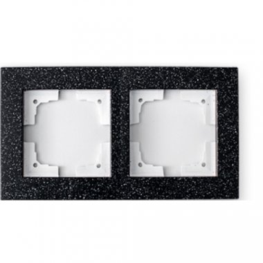 Фотография товара 'Bylectrica Рамка 2-х местная, серия СТИЛЬ-ЭЛИТ, ЮЛИГ.686251.112 оникс'