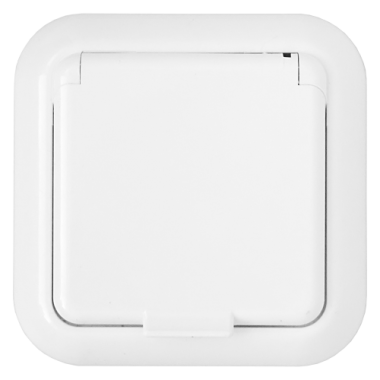 Фотография товара 'Bylectrica Розетка 1-местная СУ с заземляющим контактом со шторкой с крышкой IP44, серия ГАРМОНИЯ, РС16-398'