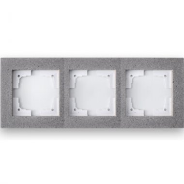 Фотография товара 'Bylectrica Рамка 3-х местная, серия СТИЛЬ-ЭЛИТ, ЮЛИГ.686251.113 муссон'