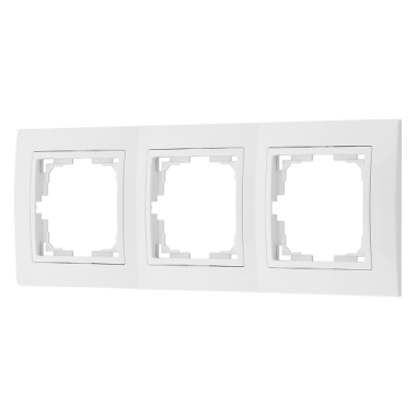 Фотография товара 'Bylectrica Рамка 3-х местная (с несъемной декор. рамкой), серия УЮТ, ЮЛИГ.735212.281-40'
