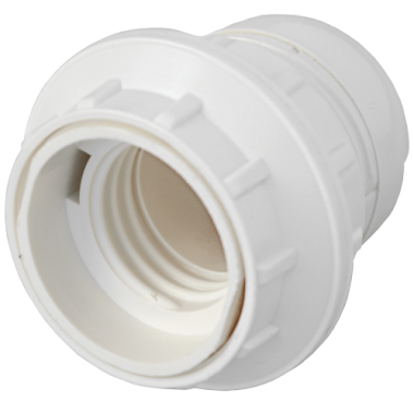 Фотография товара 'Bylectrica Патрон Е27 с резьбой и с 2-я абажурнымы кольцами, пластмассовый, Е27РК-003 2к'