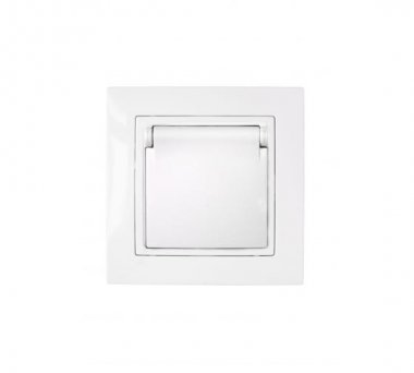 Фотография товара 'Bylectrica Розетка 1-местная СУ с заземляющим контактом с крышкой, серия УЮТ, РС16-367'