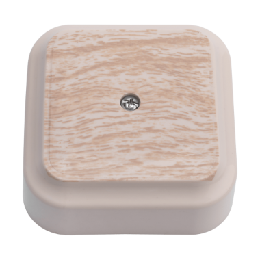 Фотография товара 'Bylectrica Коробка-монтажная для разводки проводов с клеммными Колодками (65*65*25 мм), КМ-271 сосна беленая'