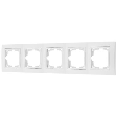 Фотография товара 'Bylectrica Рамка 5-х местная (с несъемной декор. рамкой), серия УЮТ, ЮЛИГ.735212.283-40'