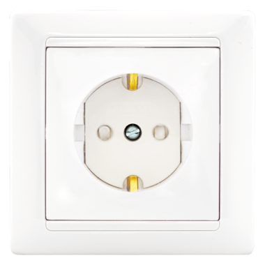 Фотография товара 'Bylectrica Розетка 1-местная СУ с заземляющим контактом со шторкой, серия СТИЛЬ, РС16-317'