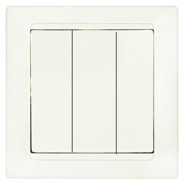 Фотография товара 'Bylectrica Выключатель 3-клавишный СУ, серия СТИЛЬ, С0510-805 бежевый'