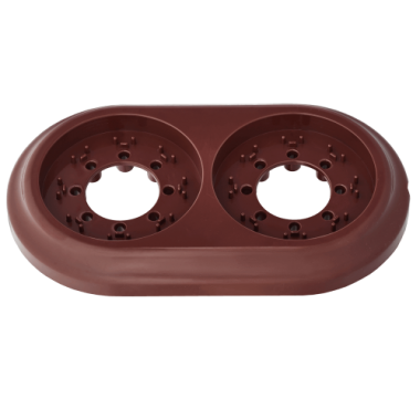 Фотография товара 'Bylectrica Рамка 2-местная, серия РЕТРО, ЮЛИГ.735212.471коричневый'