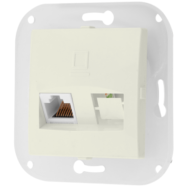 Фотография товара 'Bylectrica Механизм компьютерной розетки, серия УЮТ, РК18-013 бежевый'