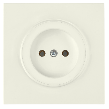 Фотография товара 'Bylectrica Розетка 1-местная СУ без заземляющего контакта, серия ПРОВАНС квадрат, РС16-0301 бежевый'