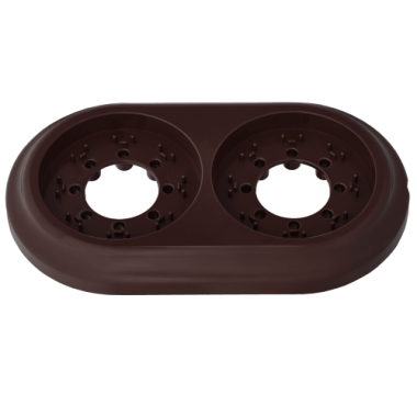 Фотография товара 'Bylectrica Рамка 2-местная, серия РЕТРО, ЮЛИГ.735212.471 шоколад'