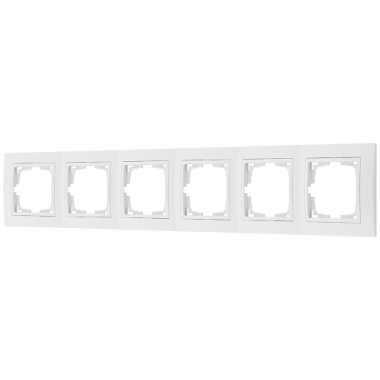 Фотография товара 'Bylectrica Рамка 6-х местная (с несъемной декор. рамкой), серия УЮТ, ЮЛИГ.735212.284-40'