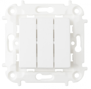 Фотография товара 'Bylectrica Механизм 3-клавишного выключателя скрытая установка 10А, серия МАСТЕР, С0510-3003'