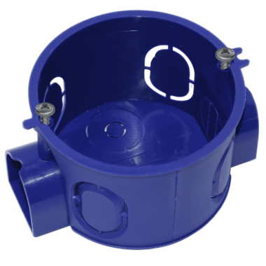 Фотография товара 'Bylectrica Коробка монтажная для гипсокартона евростандарт с винтами (для бетона и кирпича, ?66,2х80х43 мм), КЕ-231 исп.1'