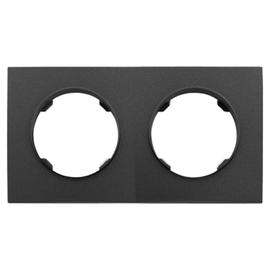 Фотография товара 'Bylectrica Рамка 2-х местная, квадрат серия ПРОВАНС квадрат, ЮЛИГ.735212.498 графит'