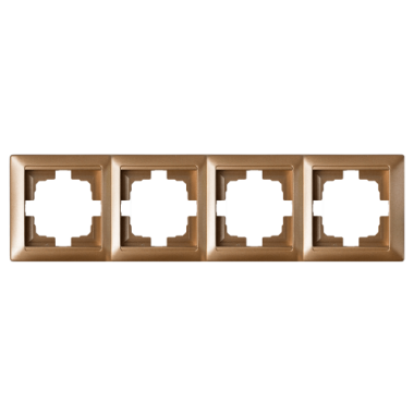 Фотография товара 'Bylectrica Рамка 4-х местная, серия СТИЛЬ, ЮЛИГ.735212.217 бронза'