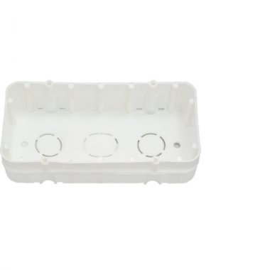 Фотография товара 'Bylectrica Коробка для 2-х местной рамочно-узловой сборки (для бетона и кирпича, 130х67х27 мм), К-241'