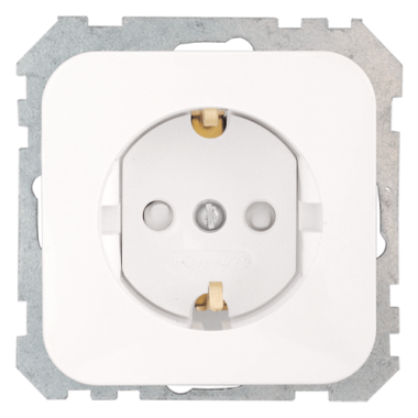 Фотография товара 'Bylectrica Механизм розетки с заземляющим контактом со шторкой, серия ГАРМОНИЯ, РС16-479'