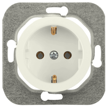 Фотография товара 'Bylectrica Механизм розетки 1-местной СУ с заземляющим контактом, серия ПРОВАНС, РС16-1402 бежевый'