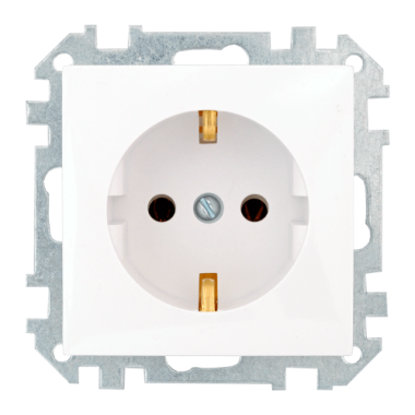 Фотография товара 'Bylectrica Механизм розетки с заземляющим контактом, серия СТИЛЬ, РС16-525'