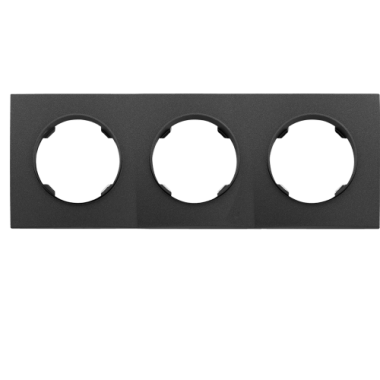 Фотография товара 'Bylectrica Рамка 3-х местная, квадрат серия ПРОВАНС квадрат, ЮЛИГ.735212.500 графит'