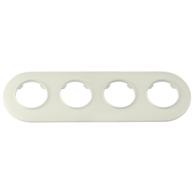 Фотография товара 'Bylectrica Рамка 4-х местная, круг, серия ПРОВАНС круг, ЮЛИГ.735212.503 бежевый'