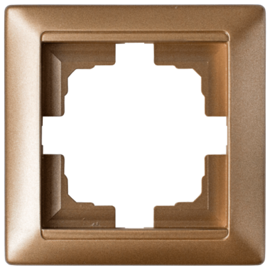 Фотография товара 'Bylectrica Рамка 1-х местная, серия СТИЛЬ, ЮЛИГ.735212.206 бронза'